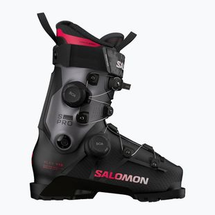Dámske lyžiarske topánky Salomon S/PRO Supra Dual Boa 115 W black/beluga met/raspberry