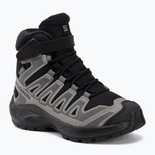 Detské turistické topánky Salomon XA Pro Winter Waterproof black/castlerock
