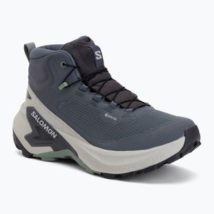 Dámske turistické topánky Salomon Genesis Mid GTX grisaille/green milieu