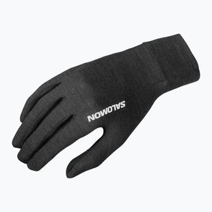 Bežecké rukavice Salomon Merino Gloves black