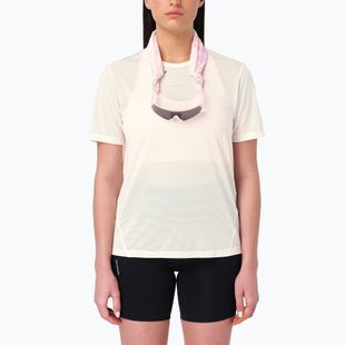 Dámske bežecké tričko Salomon Shakeout Core GFX SS Tee whisper white/pink frosting
