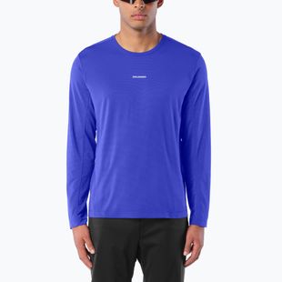 Pánske bežecké tričko longsleeve Salomon Shakeout Core LS Tee clematis blue