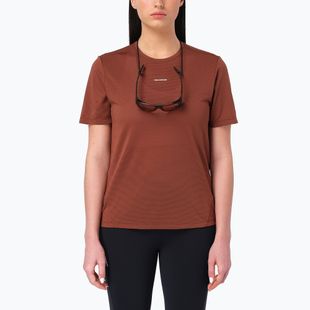 Dámske bežecké tričko Salomon Shakeout Core SS Tee burnt umber