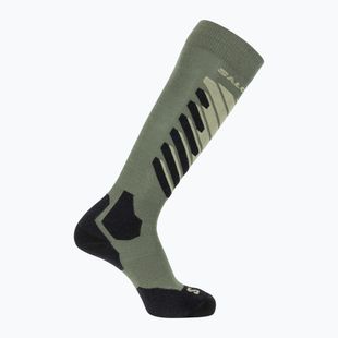 Lyžiarske ponožky Salomon S/Access deep lichen green/lime cream/black