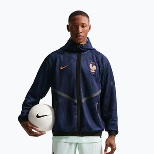 Pánska futbalová bunda Nike FFF Dri-FIT Soccer Anthem blackened blue/metallic copper