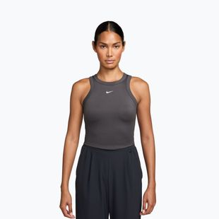 Dámske tričko Nike One Fitted Dri-Fit Cropped Tank thunder grey/white