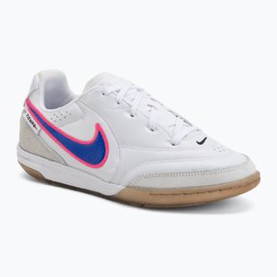 Detské futbalové kopačky Nike Tiempo Streetgato Jr white/pink blast/racer blue
