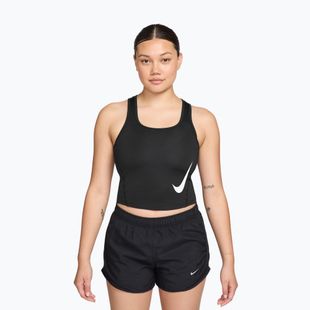 Dámske bežecké tričko Nike Swoosh Run Dri-Fit black/white