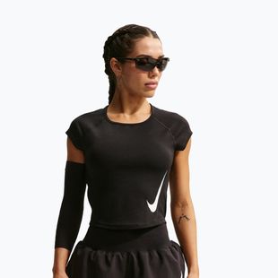 Dámske bežecké tričko Nike Swoosh Run Dri-Fit black/white/white