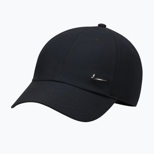 Šiltovka Nike Dri-Fit Club Unstructured Metal Swoosh 2026 black/metallic silver