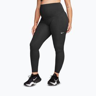 Dámske tréningové legíny Nike One Maternity High-Waisted 7/8 black/white