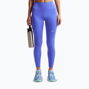 Dámske tréningové legíny Nike One High-Waisted 7/8 sapphire/white