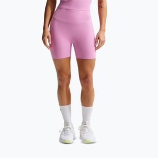 Dámske šortky Nike Zenvy High Waisted Biker 5" light magenta/white