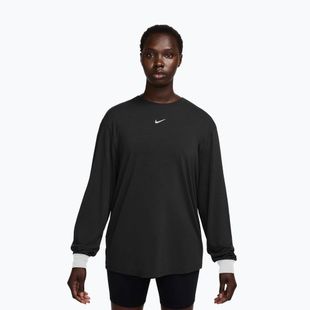 Dámske tréningové tričko longsleeve Nike One Relaxed Dri-Fit black/white
