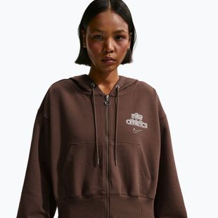 Dámska mikina Nike Phoenix Full-Zip Hoodie light chocolate