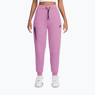 Dámske nohavice Nike Sportswear Tech Fleece Mid-Rise light magenta/black