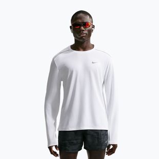 Pánske bežecké tričko longsleeve Nike Miler Dri-Fit UV white