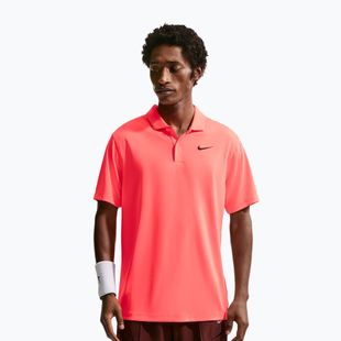 Pánske tenisové tričko Nike Court Dri-Fit Polo Solid hot lava/black