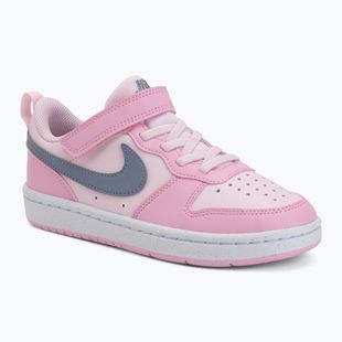 Detské topánky Nike Court Borough Low Recraft pink foam/pink rise/white/ashen slate
