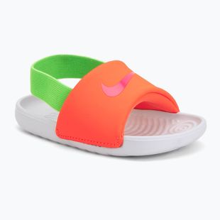 Detské šľapky Nike Kawa total orange/green strike