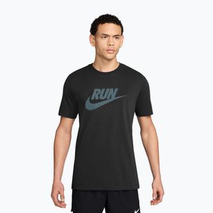 Pánske bežecké tričko Nike Dri-Fit Running black/mineral slate