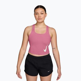 Dámske bežecké tričko Nike Swoosh Run Dri-Fit peony/photon dust/white