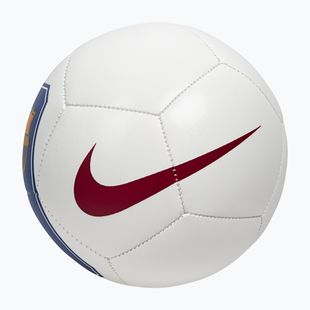 Lopta na mini futbal Nike Skills FC Barcelona white/cardinal red size 1