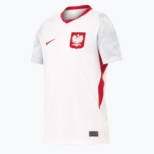 Detský futbalový dres Nike Dri-Fit Poland Stadium Home 2026 white/field silver