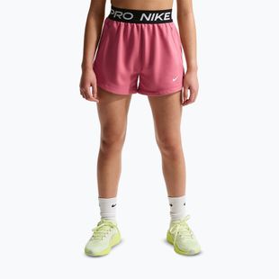 Detské šortky Nike Pro Fleece Dri-Fit peony/peony/black/white