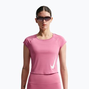 Dámske bežecké tričko Nike Swoosh Run Dri-Fit peony/photon dust/white