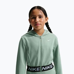 Detská mikina Nike Pro Fleece Dri-Fit Full-Zip steam/steam/black/white