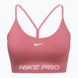 Fitness podprsenka Nike Pro Seamless Light Support peony/white