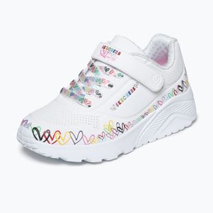Detské topánky SKECHERS Uno Lite Heart Craze white/multi