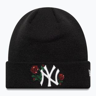Dámska zimná čiapka  New Era Sequin Rose Beanie New Yor Yankees black