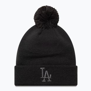 Dámska zimná čiapka  New Era Metallic Bobble Los Angeles Dodger blacks