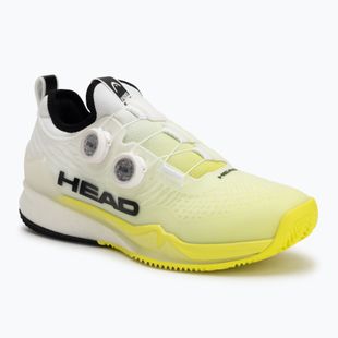 Pánske tenisové topánky HEAD Endure Pro BOA Clay white/yellow