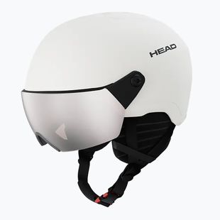 Detská lyžiarska prilba HEAD Yuki Visor Jr marshmallow/silver/red