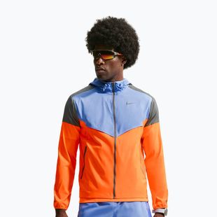Pánska bežecká bunda Nike Impossibly Light Windrunner total orange/royal pulse/smoke grey