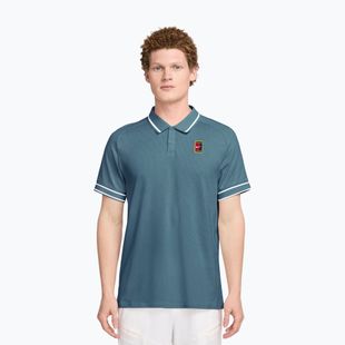 Pánske tenisové tričko Nike Court Heritage smokey blue/smokey blue