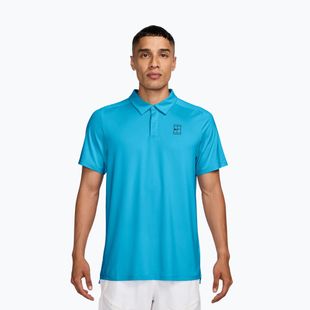 Pánske tenisové polo tričko Nike Court Dri-Fit Advantage baltic blue/black