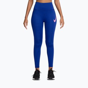 Dámske legíny Nike Tempo Swoosh Run old royal/pink rise