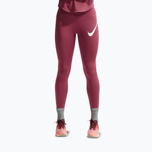 Dámske legíny Nike Tempo Swoosh Run pink smoke/white