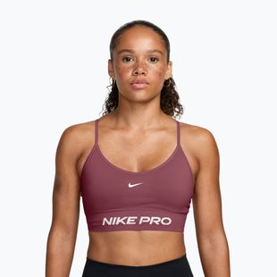 Fitness podprsenka Nike Pro Seamless pink smoke/white