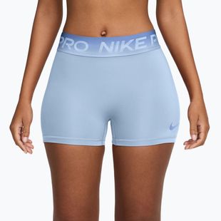 Dámske tréningové šortky Nike Pro hydrogen blue/aluminum