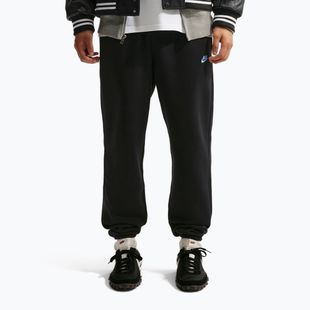 Pánske nohavice Nike Club Cuffed Brushed black/black/football blue