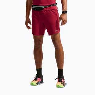 Pánske bežecké šortky Nike Stride Dri-Fit Brief-Lined 7" tough red