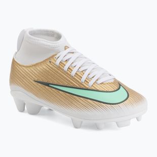 Detské kopačky Nike Jr. Mercurial Superfly 11 Club "Kylian Mbappé" metallic gold/green glow
