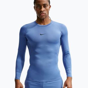 Pánske tréningové tričko longsleeve Nike Pro indigo storm/black