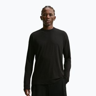 Pánske tričko longsleeve Nike 24.7 ImpossiblySoft Light black/black/dark smoke grey