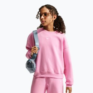 Detská mikina Nike Sportswear Studio pink rise/white